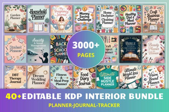 40 Editable KDP Interior Bundle: The Ultimate Design Resource