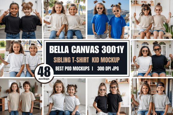 Evaluating the Kids Bella Canvas 3001Y Mockup Bundle for Apparel Designers