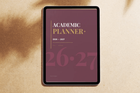 Hyperlinked Academic Planner 2026-2027: A Flexible Solution for School Year Organization