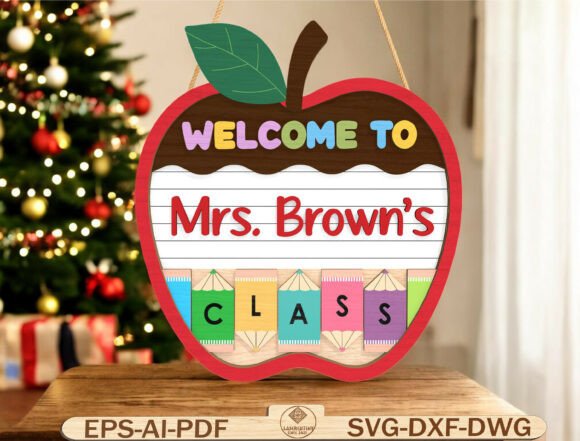 Personalized Teacher Apple Sign SVG: A Practical Guide to Creating a Welcoming Classroom