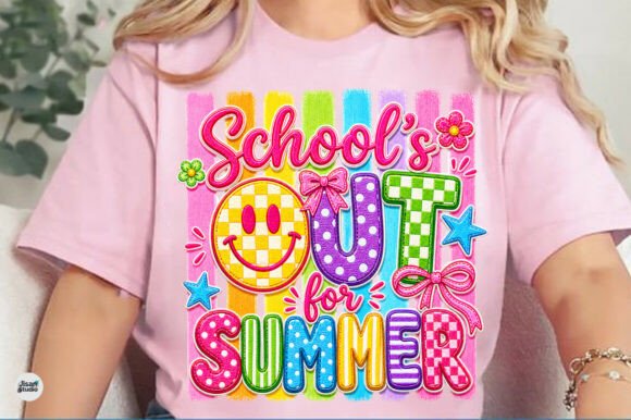 Schools out Preppy Summer PNG Design