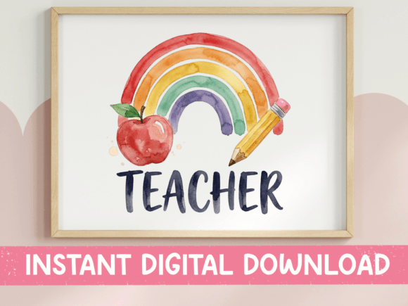 The Teacher Bright Rainbow Apple Pencil: A Vibrant Design Solution for the Modern Educator