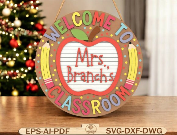 Transforming Classroom Entryways with Personalized Apple Welcome Signs