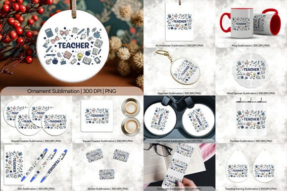 Unlocking Creativity: The Ultimate Teacher Sublimation PNG Bundle Design Collection
