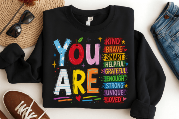 You Are Teacher Kind Brave Smart PNG